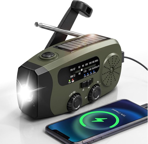 Kurbelradio 2000mah solar akku - 2000mah,