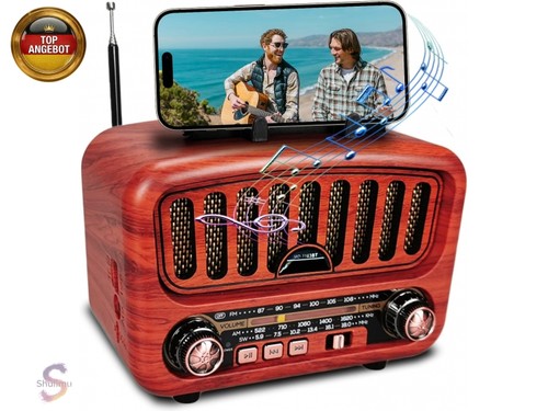 Retro radio mit bluetooth - radio,