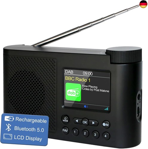 Tragbares dab radio - dab,