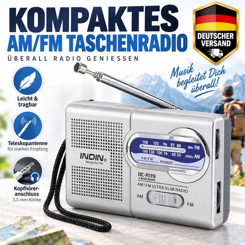 Aktives tragbares radio fm - radio, am/fm